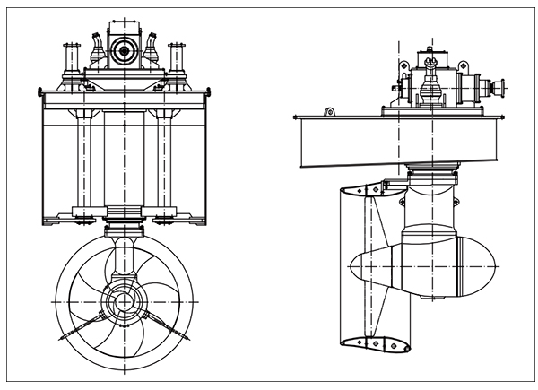 Drawing for Marine Well Mounted Single Propeller Azimuth Thruster.jpg